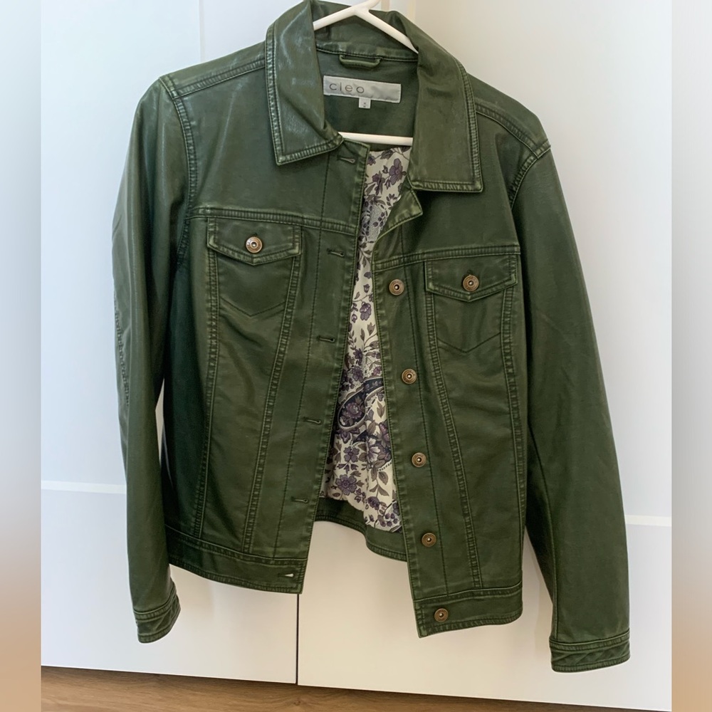 CLEO faux leather jacket